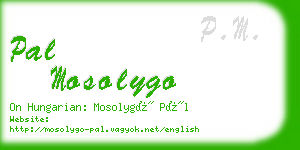 pal mosolygo business card